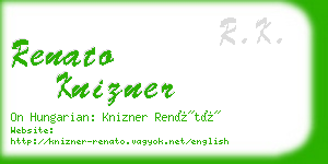 renato knizner business card